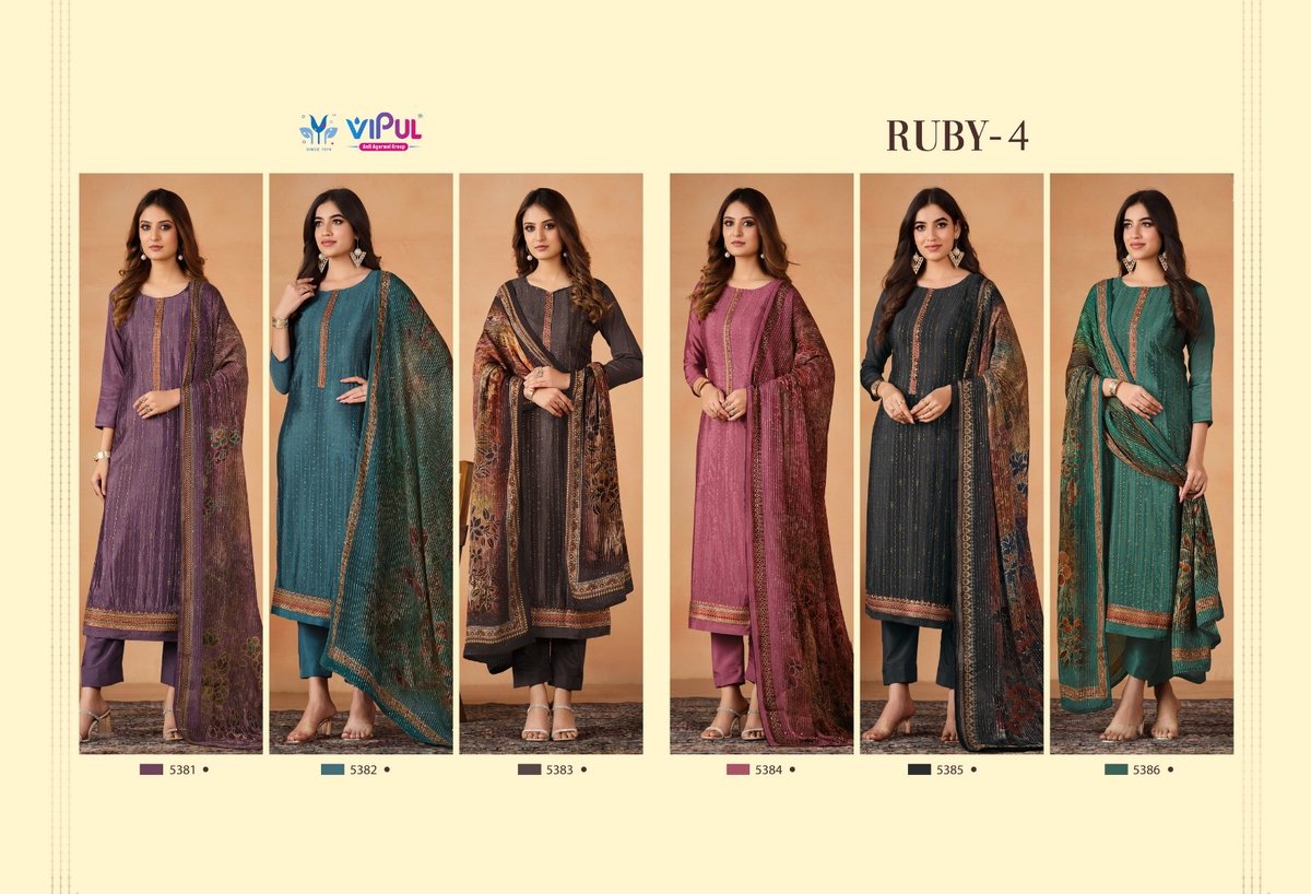 Vipul Fashion Ruby Vol-4 5381-5386 Series 7