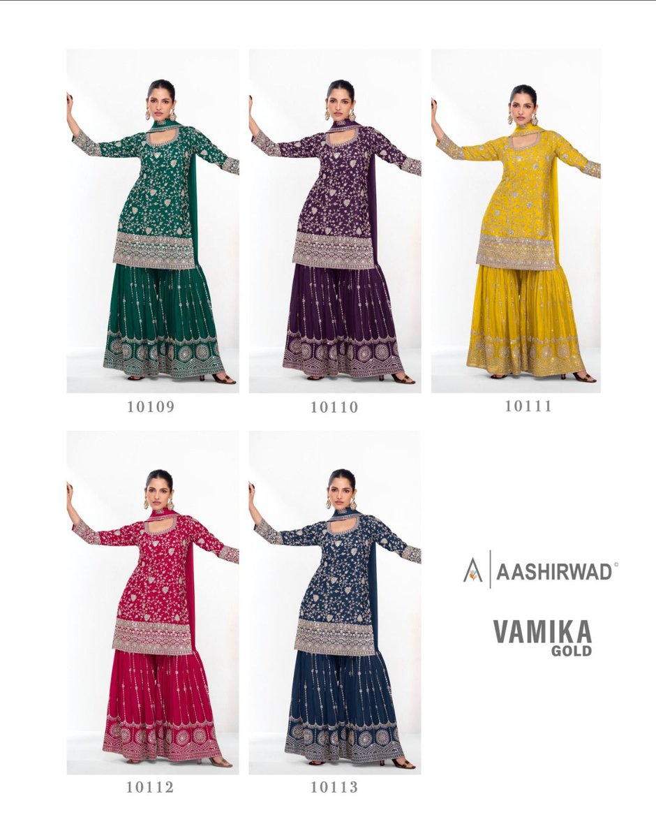 AASHIRWAD CREATION VAMIKA GOLD 10109-10113 6