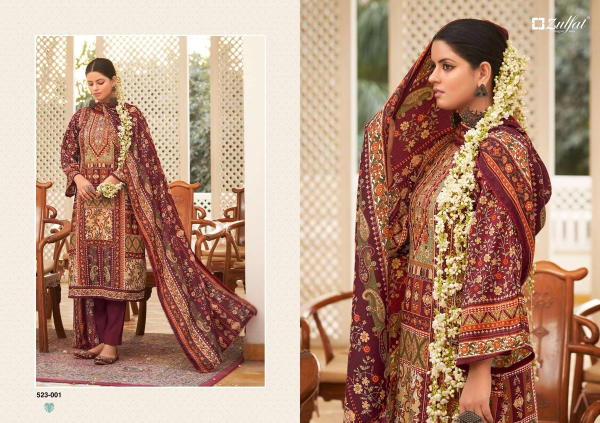 Zulfat Designer Wahida 523-001 to 523-008 Series