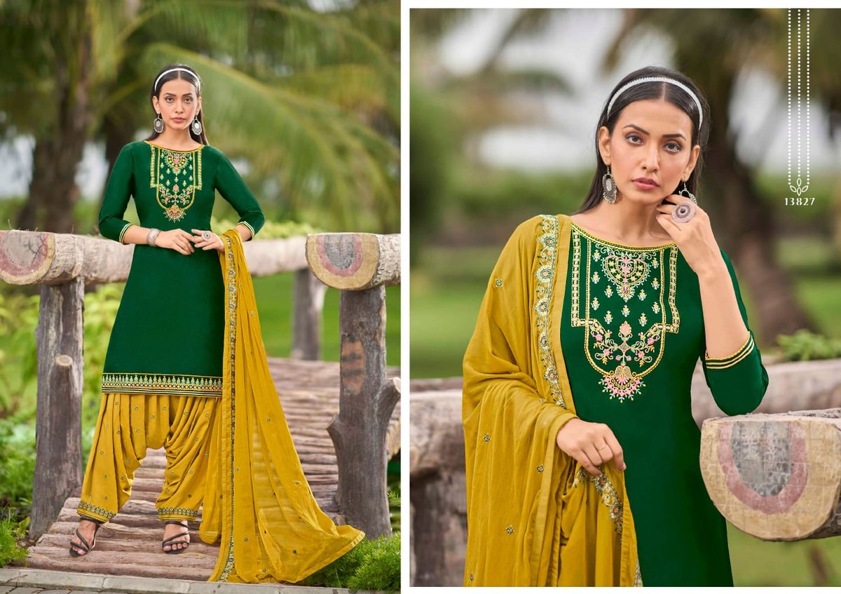 Kajree Kalaroop Fashion Of Patiyala Vol-34 13823-13828 Series 5