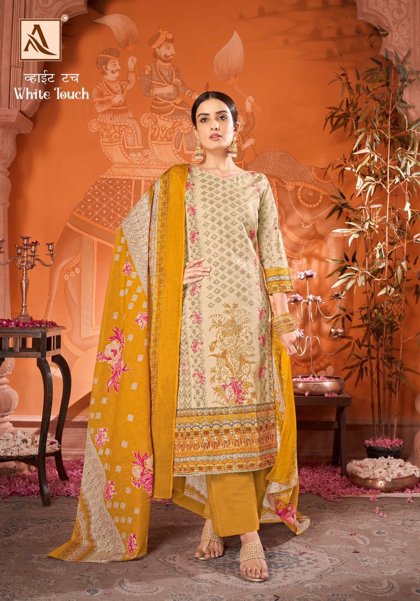 ALOK SUIT WHITE TOUCH H-1478-001 TO H-1478-006 5