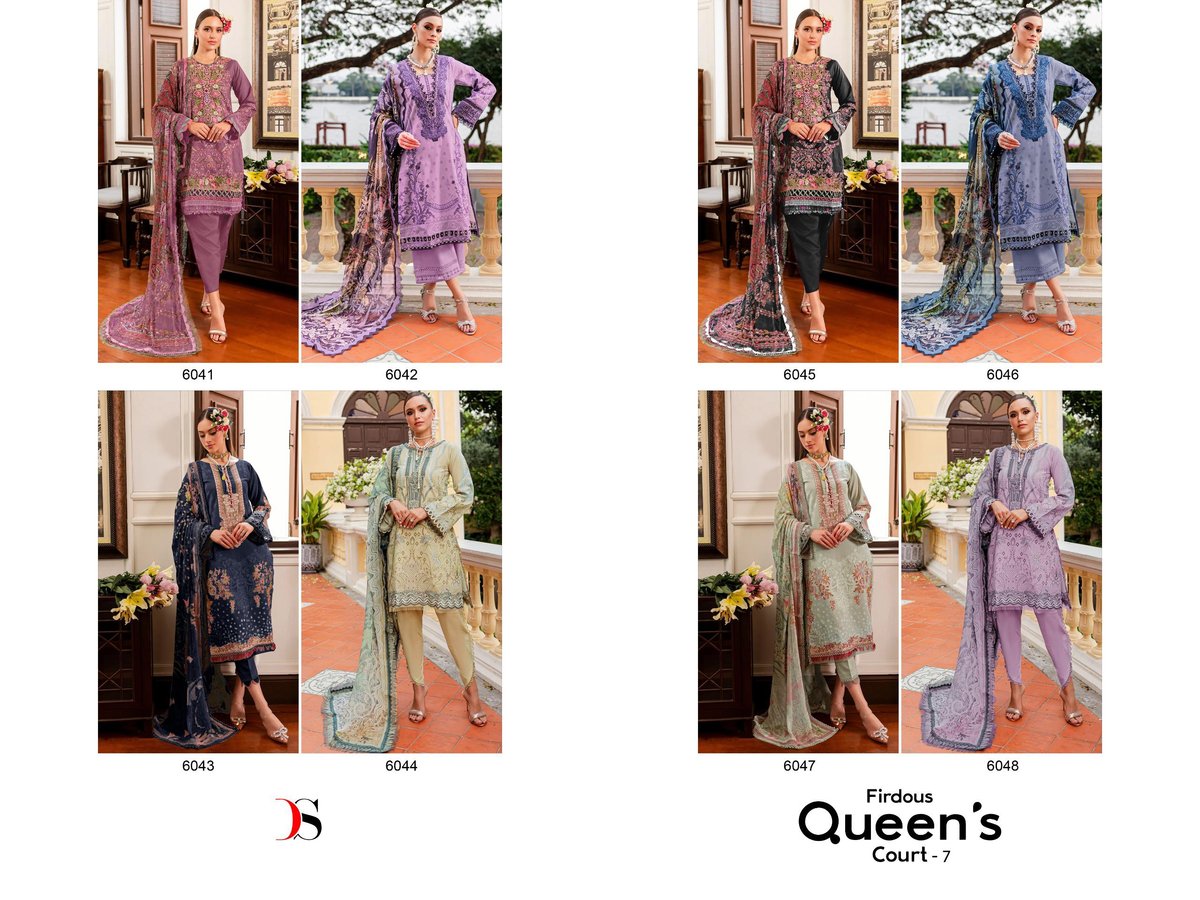 DEEPSY SUITS FIRDOUS QUEEN'S COURT - 7 6041 TO 6048 9