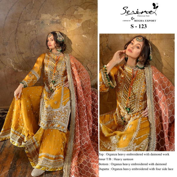 Serine Pakistani Suit S-123 Design