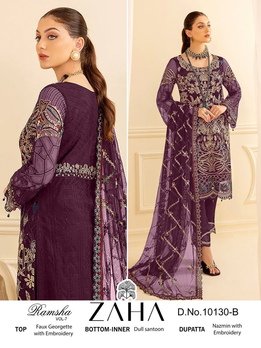 Zaha Ramsha Vol-7 10130 New Colors 3