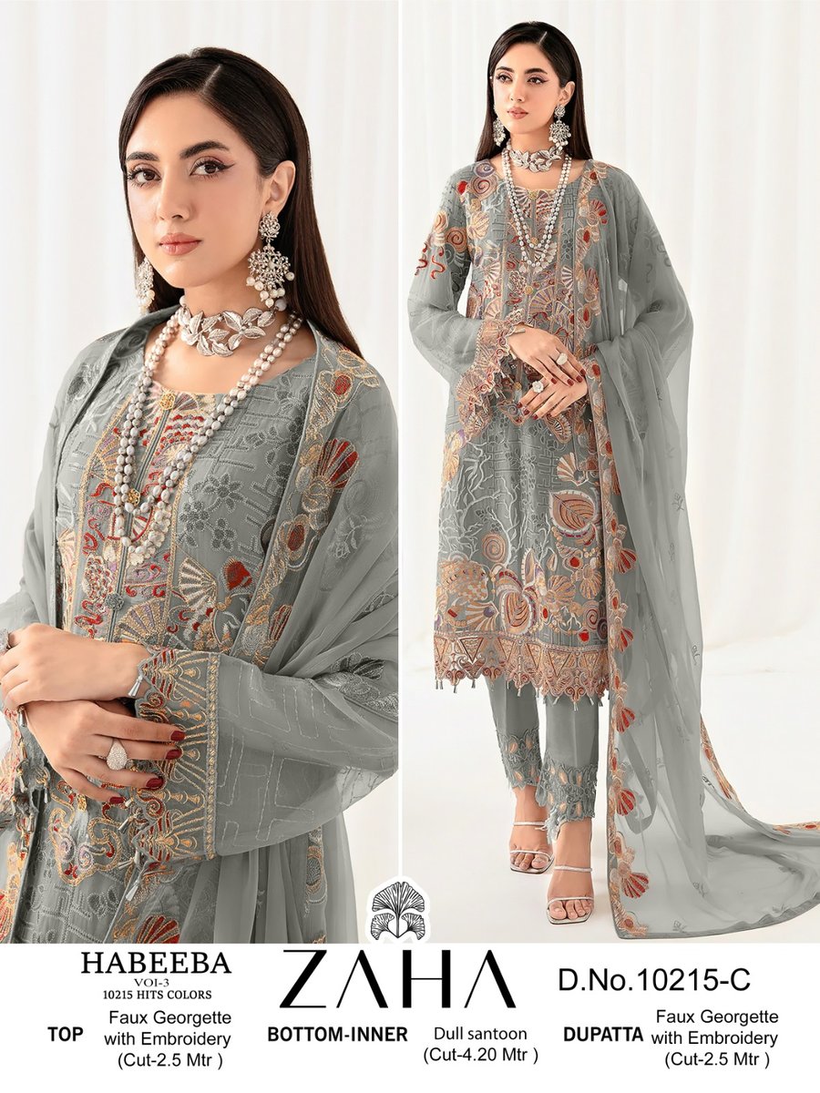 ZAHA HABEEBA VOL-3 10215-A TO 10215-D 3