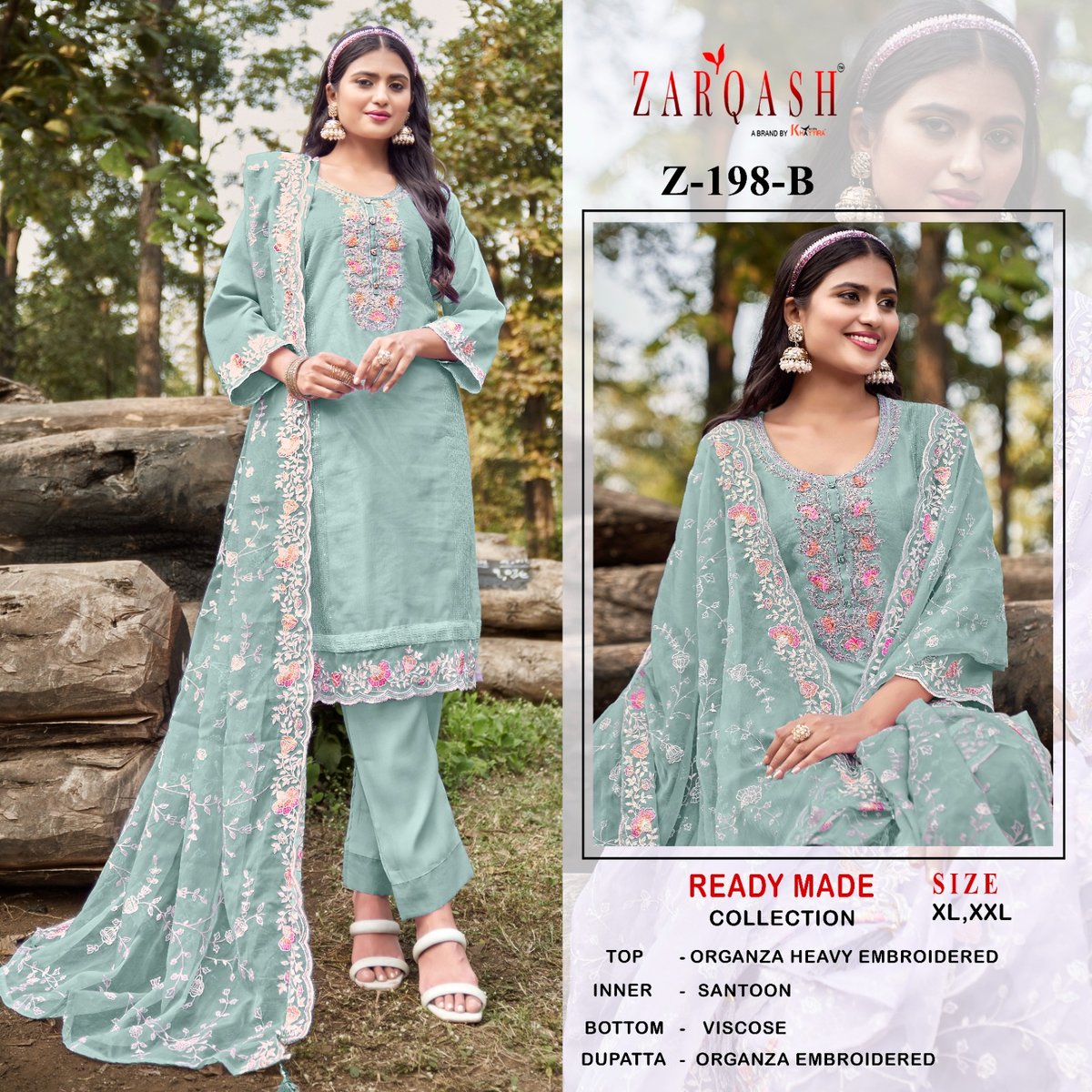 ZARQASH READYMADE COLLECTION Z-198-A TO Z-198-C 2