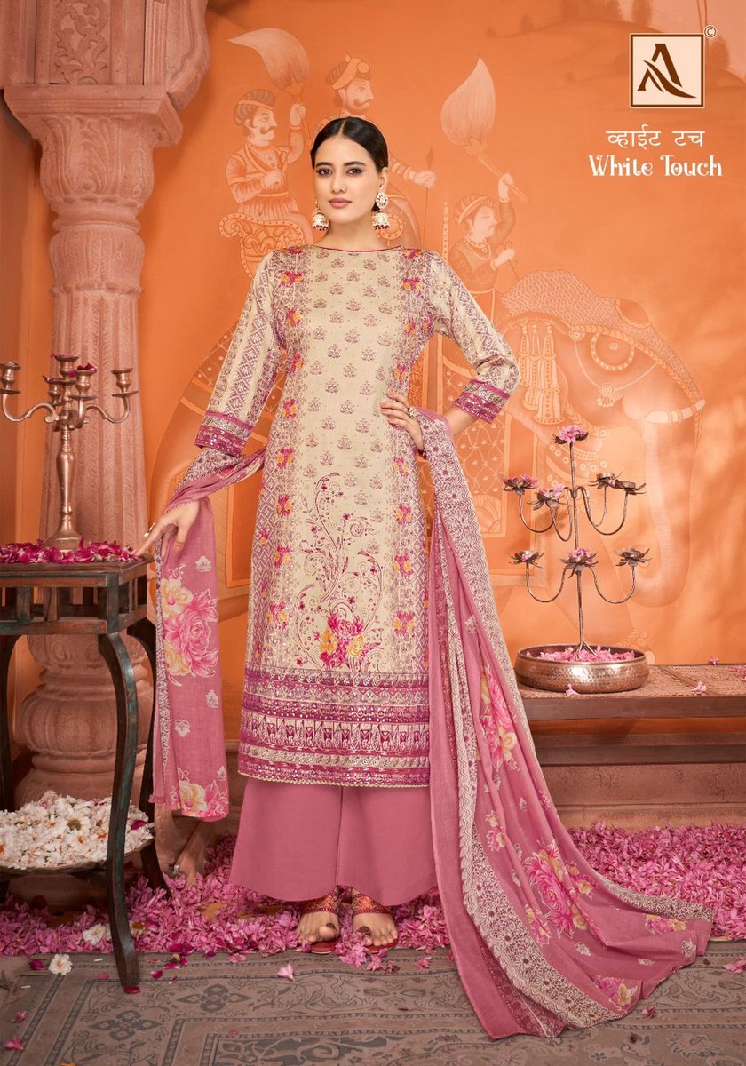 ALOK SUIT WHITE TOUCH H-1478-001 TO H-1478-006 6