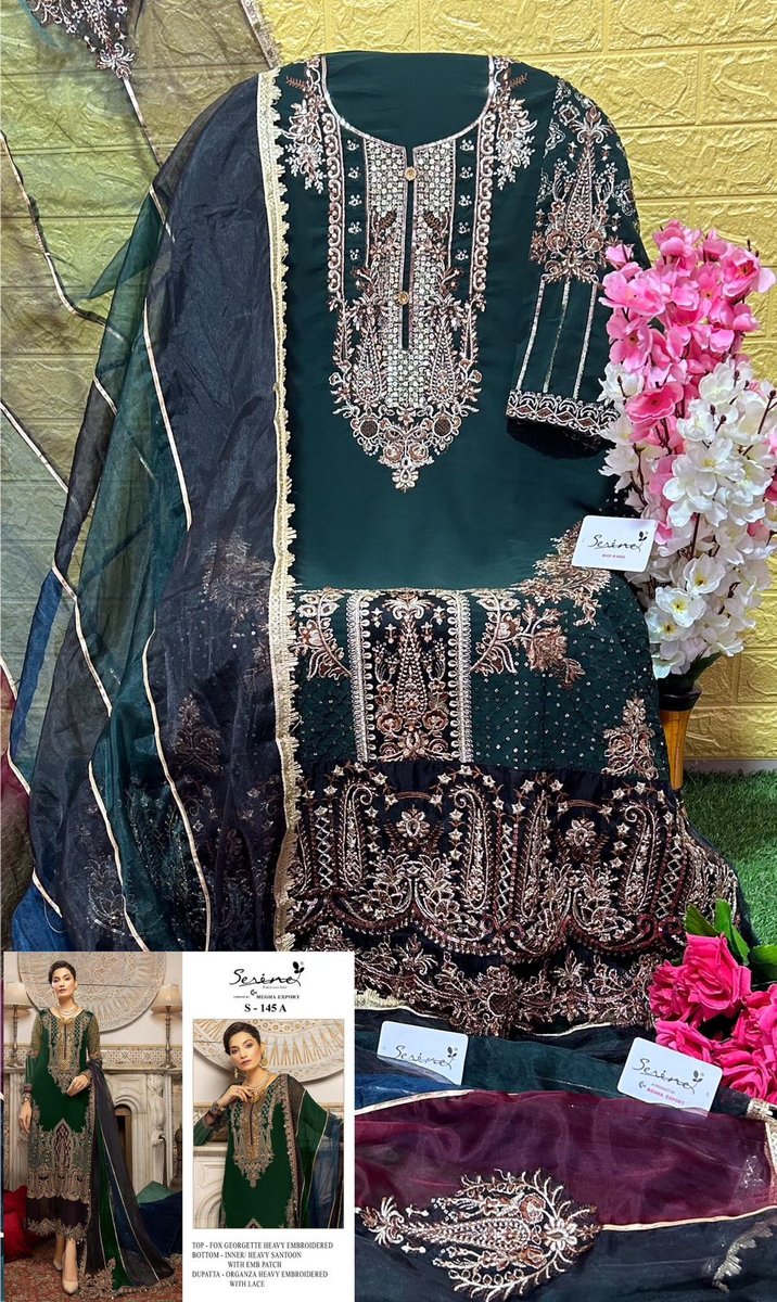 Serine Pakistani Suit S-145 Colors 2