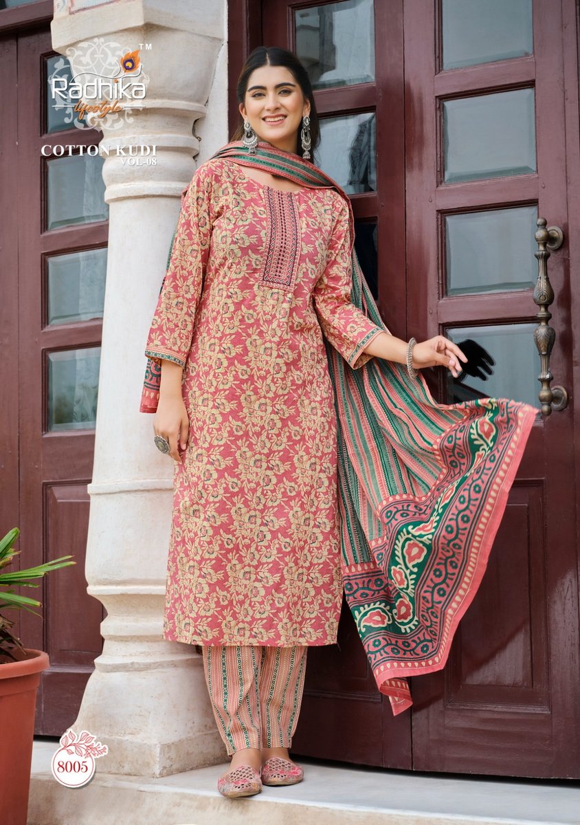 Radhika Lifestyle Cotton Kudi Vol-8 8001-8008 Series 5
