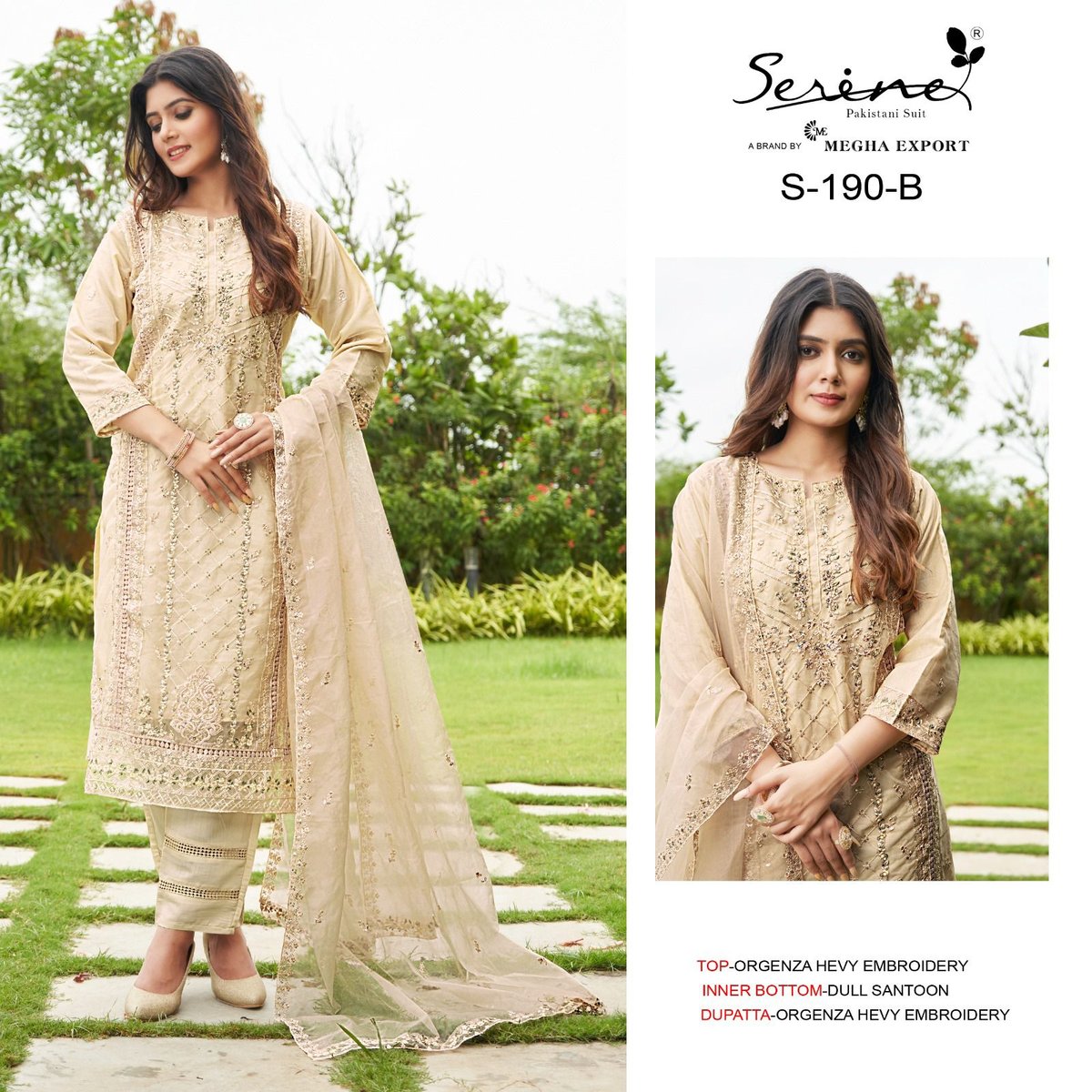 Serine Pakistani Suit S-190 Colors 3