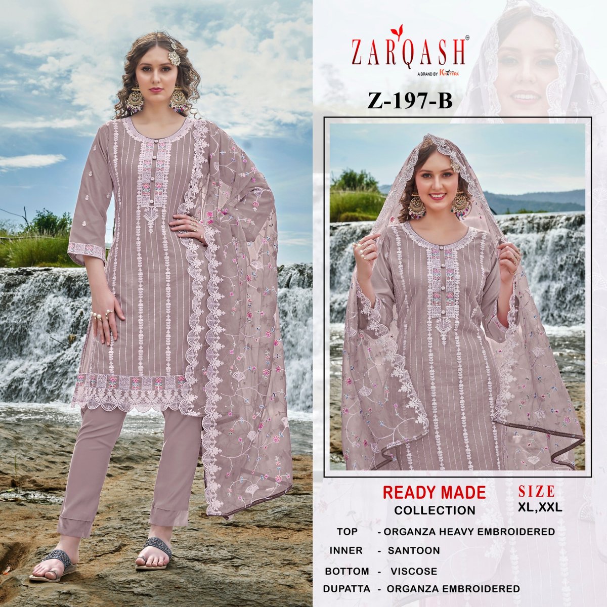 ZARQASH READYMADE COLLECTION Z-197-A TO Z-197-B 2