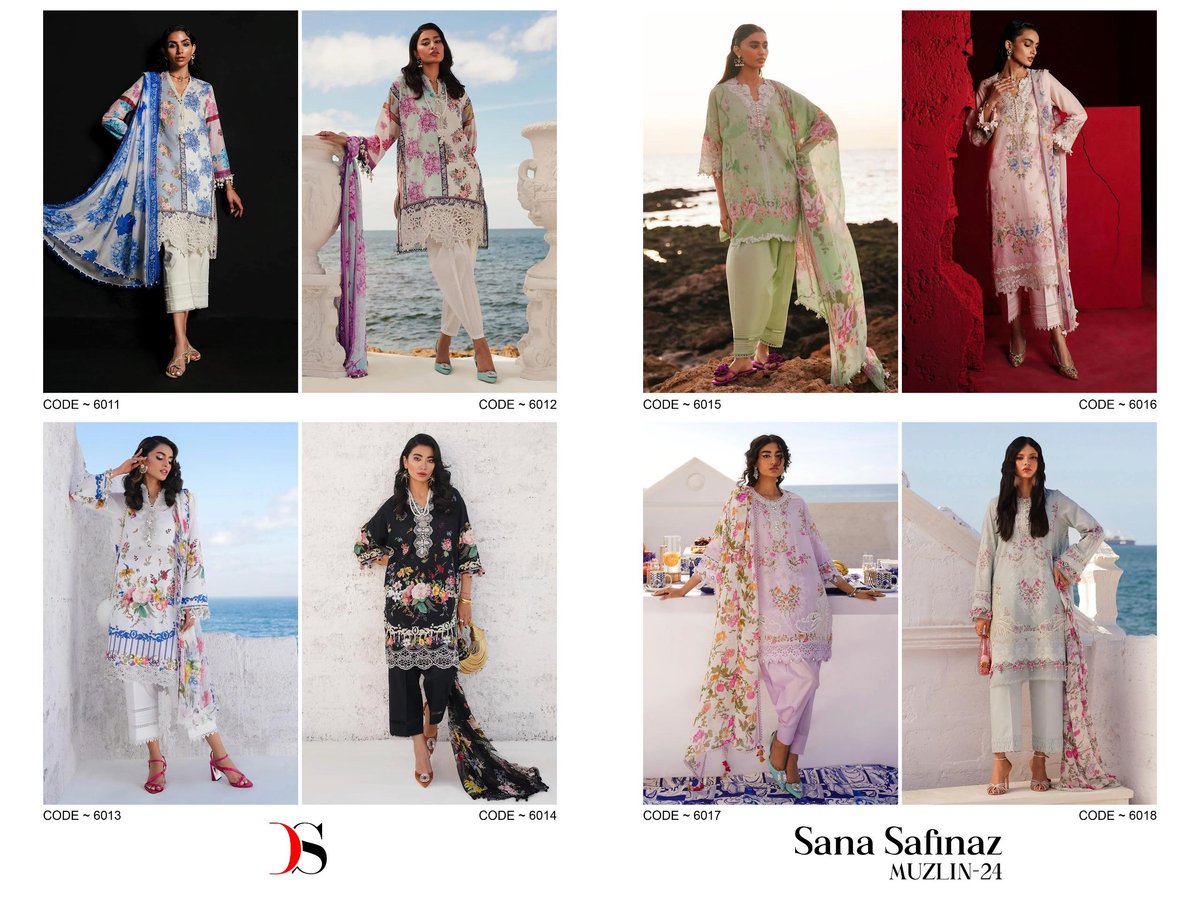 DEEPSY SUITS SANA SAFINAZ MUZLIN - 24 6011 TO 6018 9