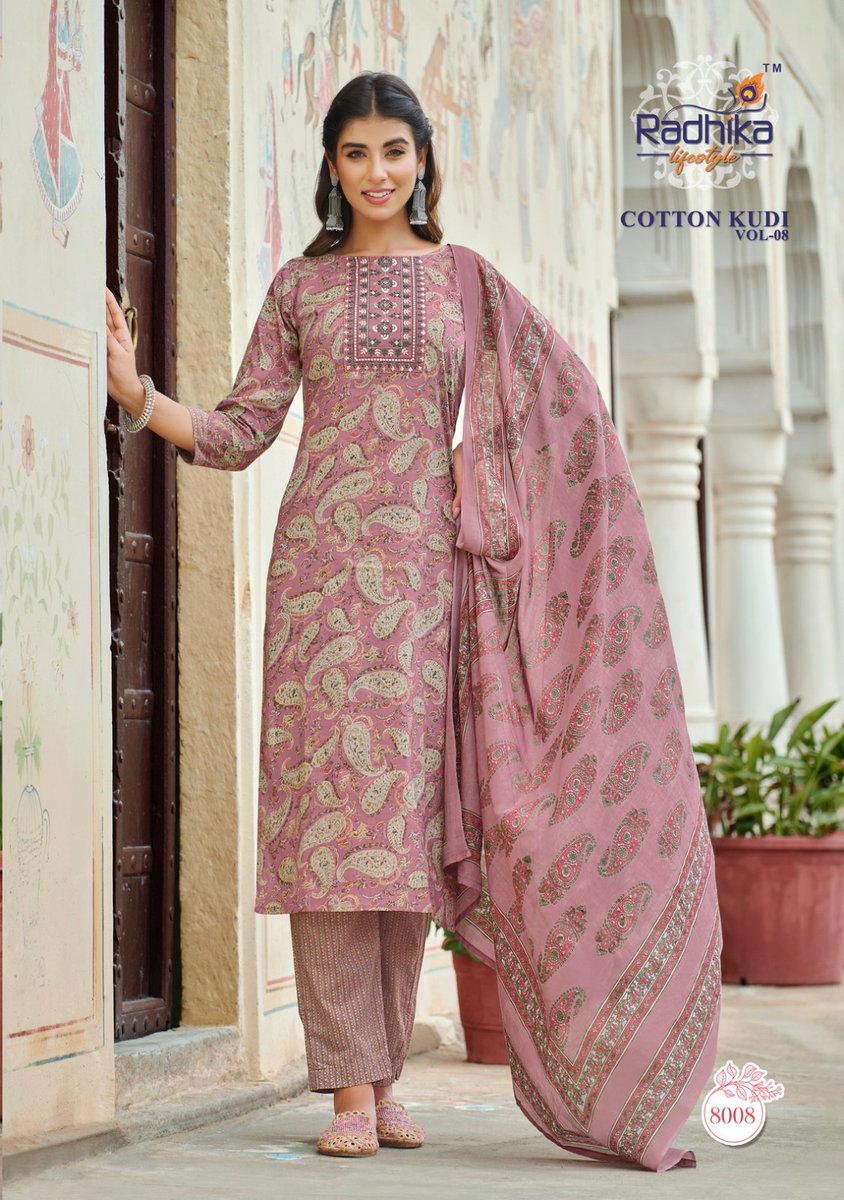 Radhika Lifestyle Cotton Kudi Vol-8 8001-8008 Series 8