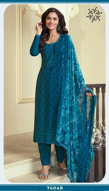 VINAY FASHION KULEESH SILKINA - ROYAL CREPE 47 74041-74048 8
