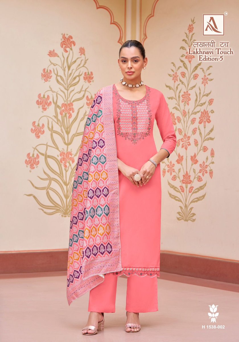 ALOK SUIT LAKHNAVI TOUCH-5 H-1538-001 TO H-1538-006 2