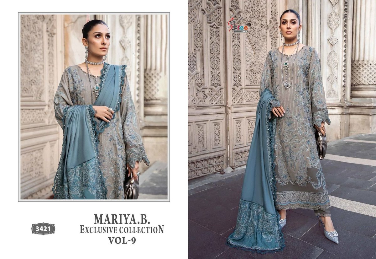 SHREE FAB MARIA B EXCLUSIVE VOL-09 3420 TO 3422 2