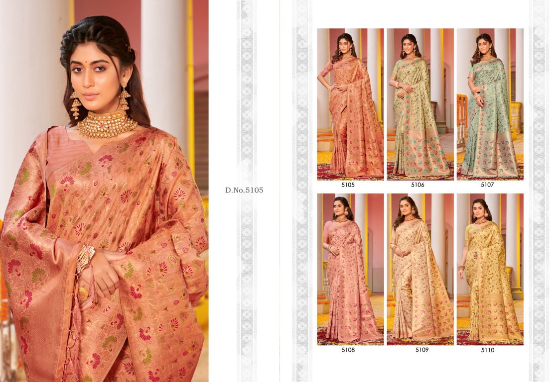 Sangam Prints Gulabi Silk 5105-5110 Series 7