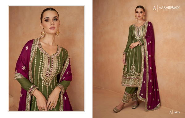 AASHIRWAD CREATION VEEDA SERIES 9813 -9814