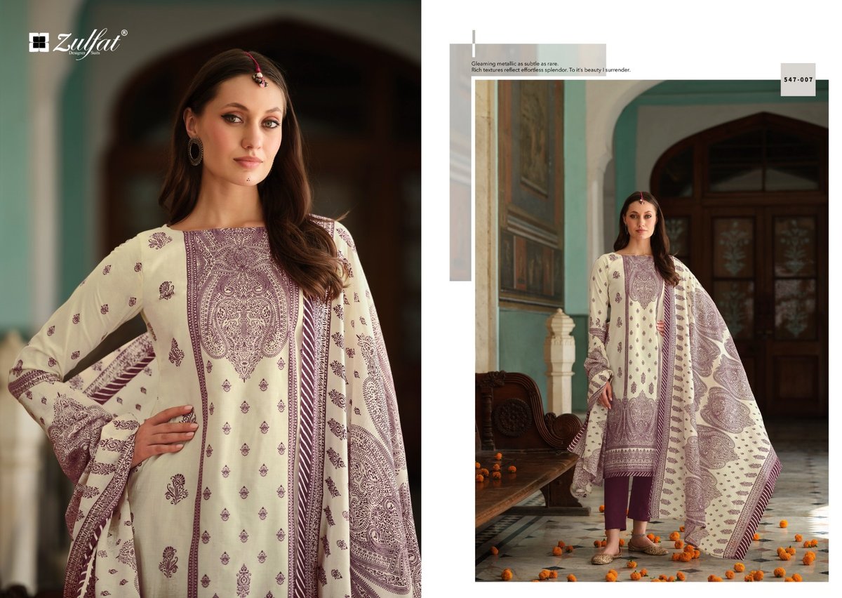 ZULFAT DESIGNER ZOHRA 547-001 TO 547-008 7