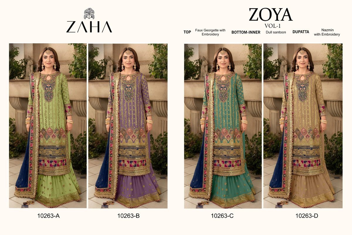 ZAHA ZOYA VOL-1 10263-A TO 10263-D 5