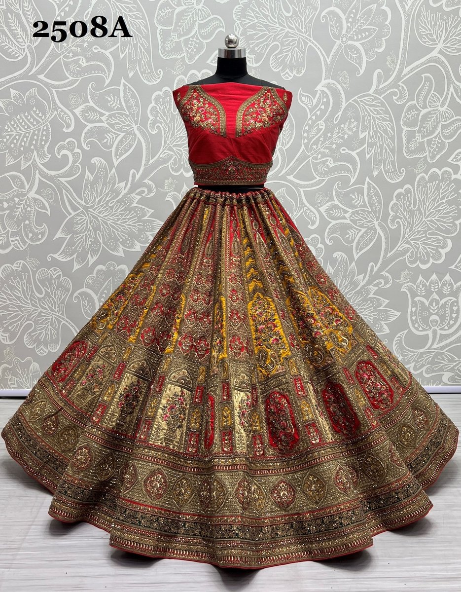Anjani Art Bridal Lehenga 2508 Colors 2