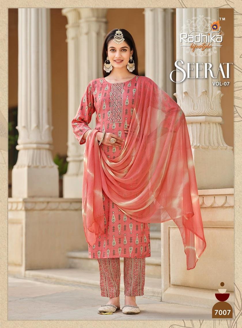 RADHIKA LIFESTYLE SEERAT VOL-7 7001 TO 7008 7