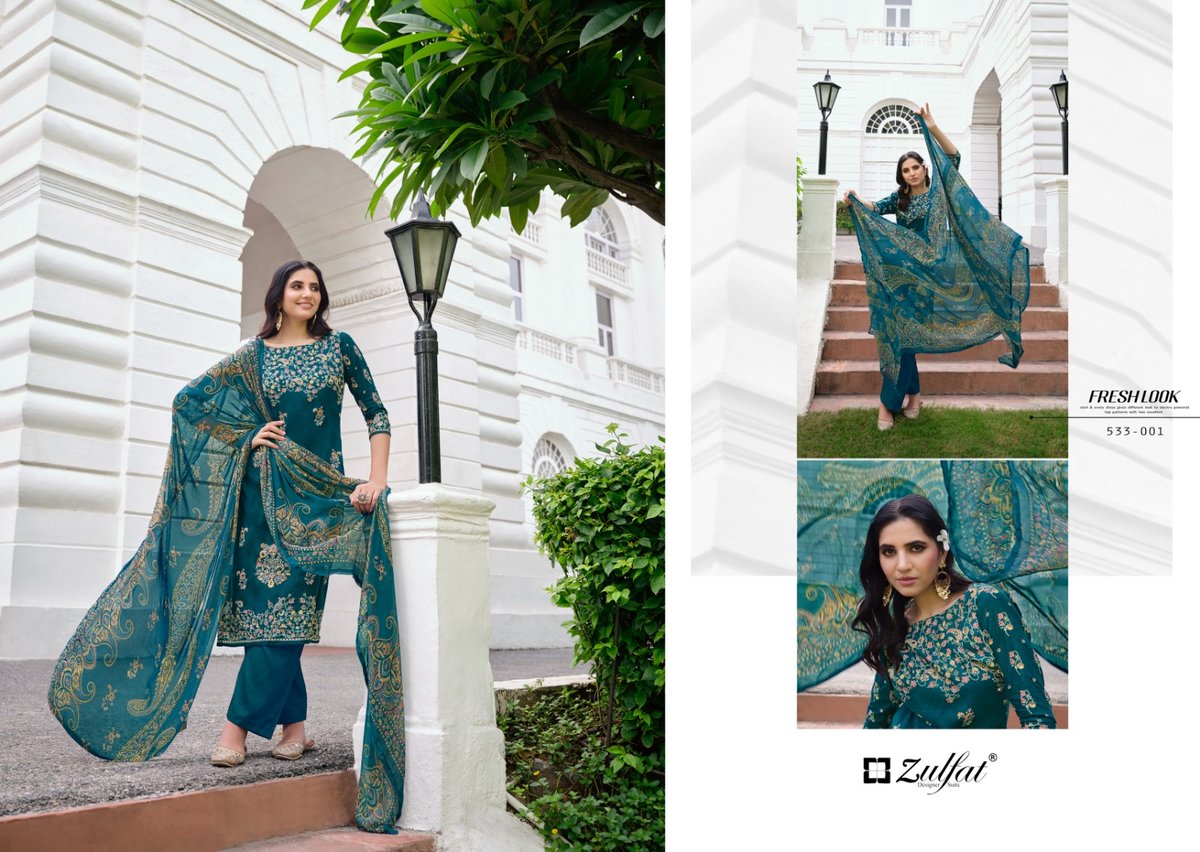 ZULFAT DESIGNER SAHELI 533-001 TO 533-008 1