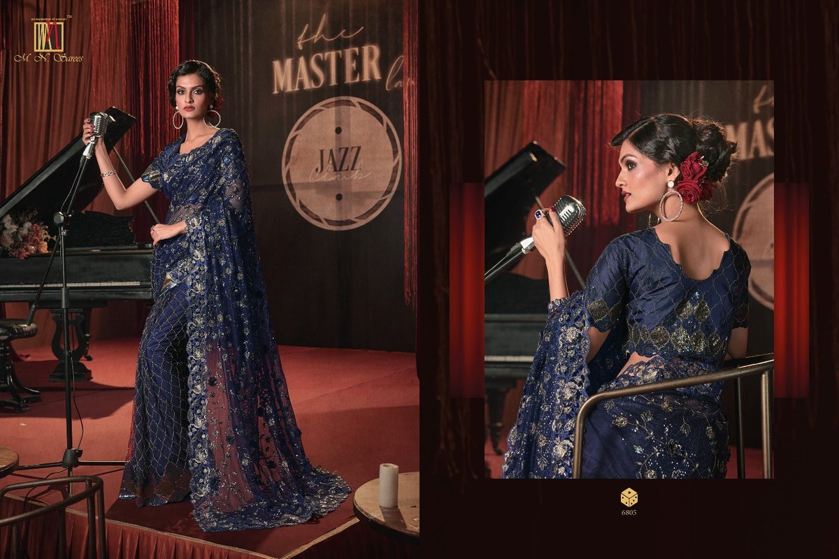 MN Saree Swarovski Vol-7 6801-6812 Series 5