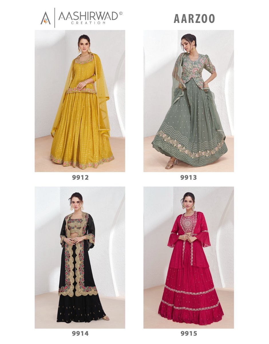 AASHIRWAD CREATION AARZOO 9912 TO 9915 5