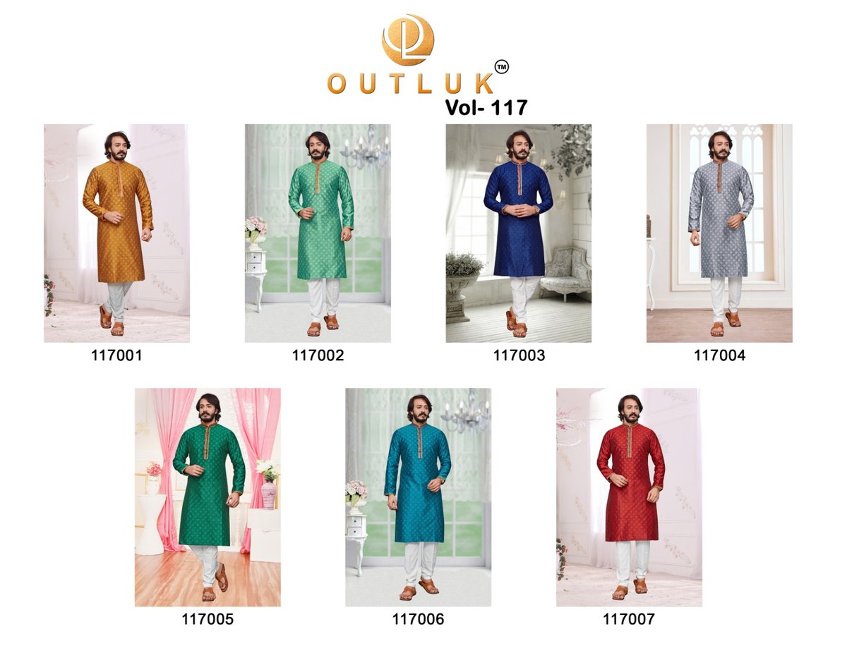 Kurta Pajama Outluk Vol-117 117001-117007 Series 8