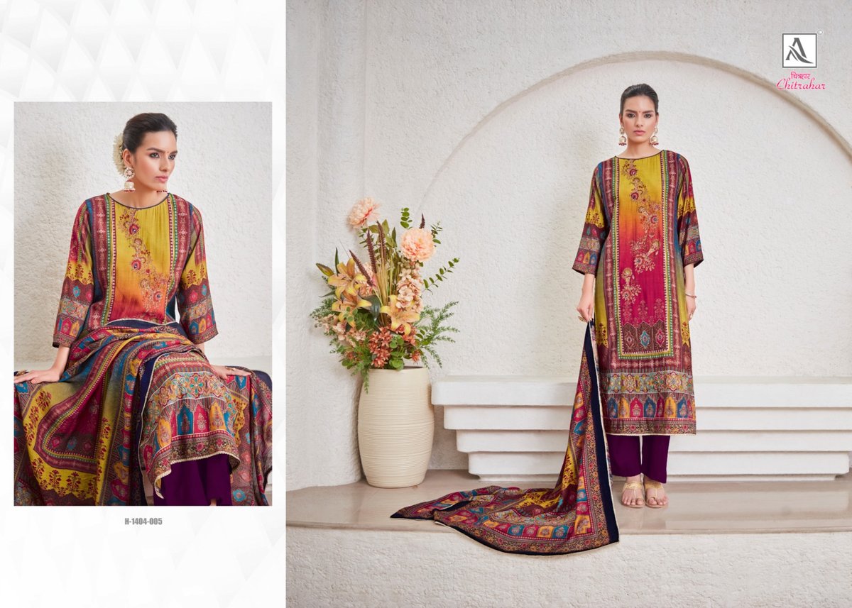ALOK SUIT CHITRAHAR H-1404-001 TO H-1404-005 5