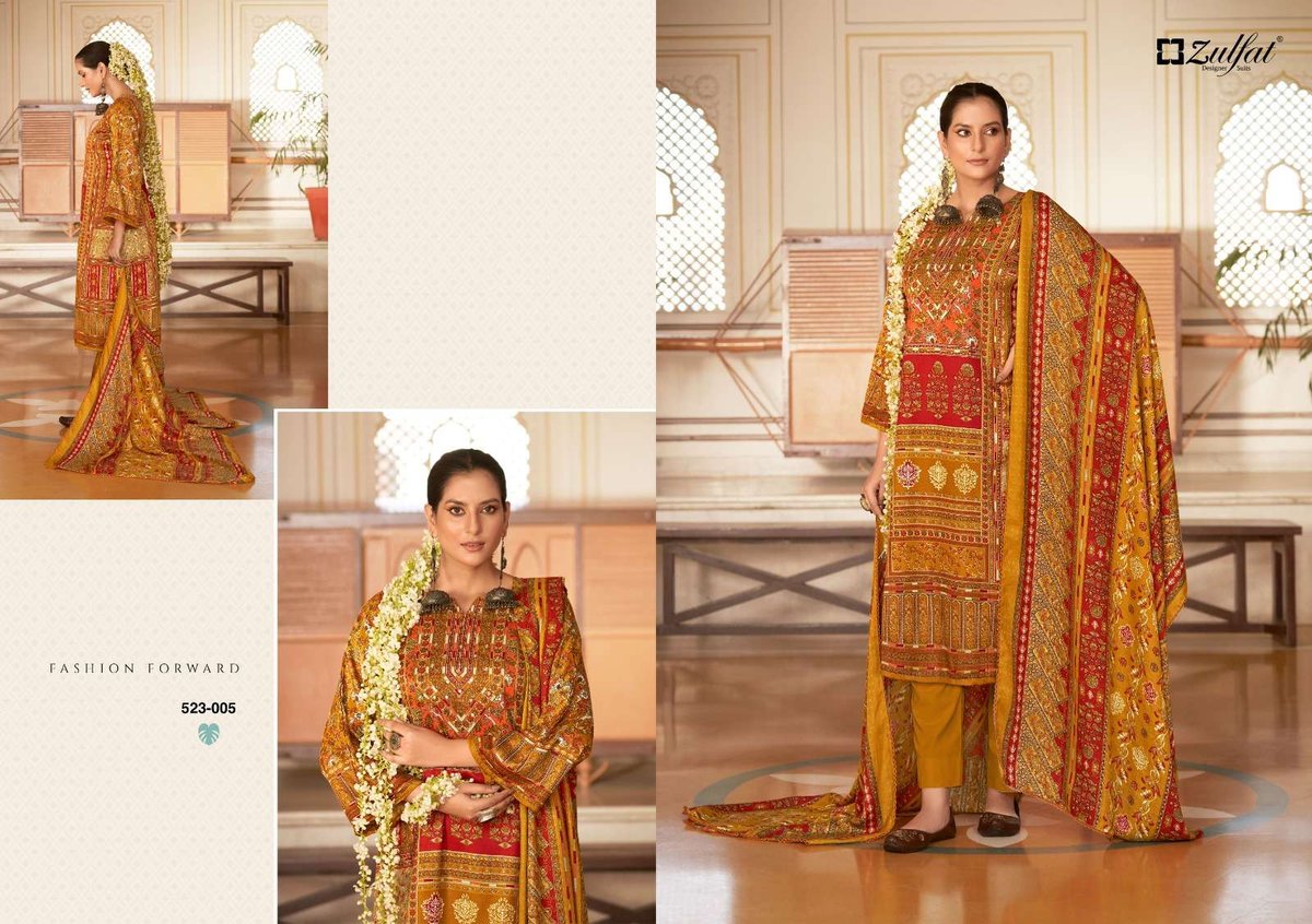 Zulfat Designer Wahida 523-001 to 523-008 Series 5
