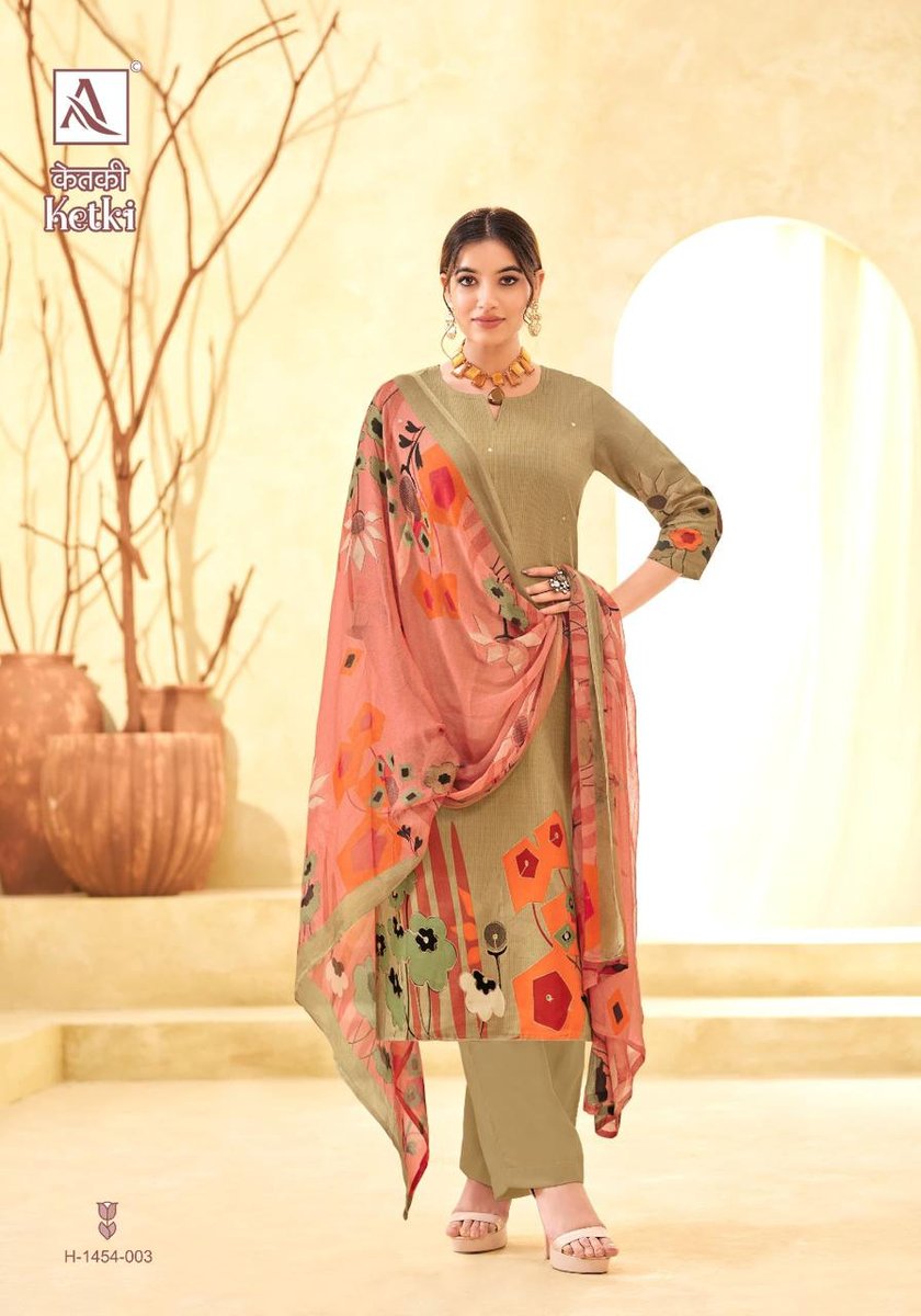 ALOK SUIT KETKI H-1454-001 TO H-1454-006 3