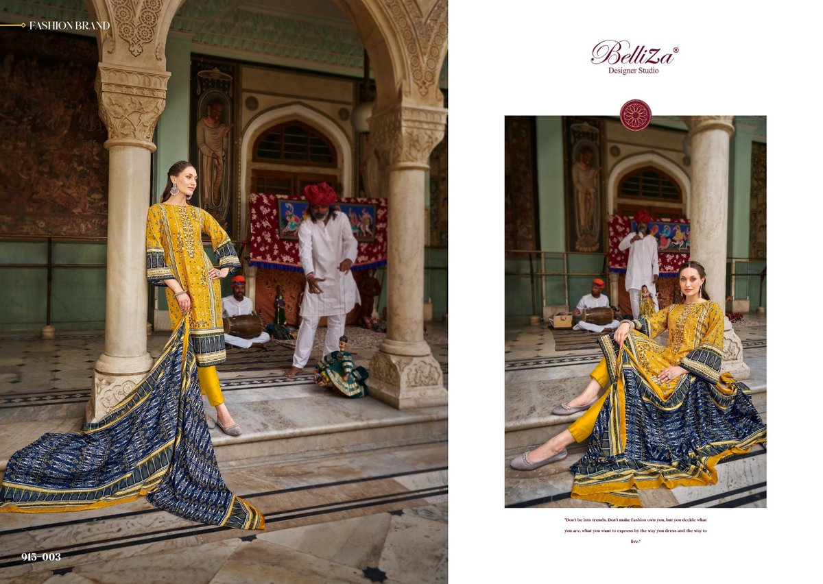BELLIZA DESIGNER BIN SAEED VOL-4 915-001 TO 915-008 3