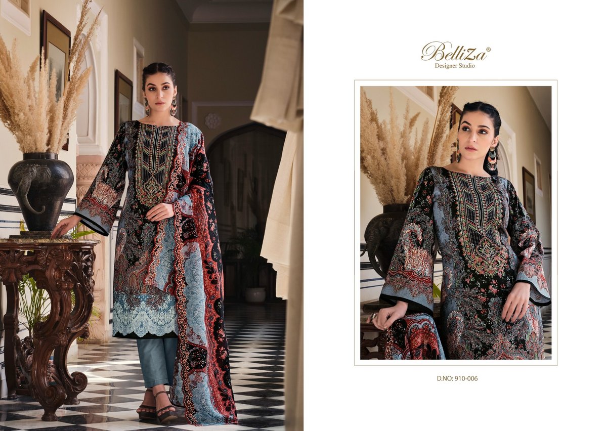 BELLIZA DESIGNER GUZARISH VOL-7 910-001 TO 910-008 6