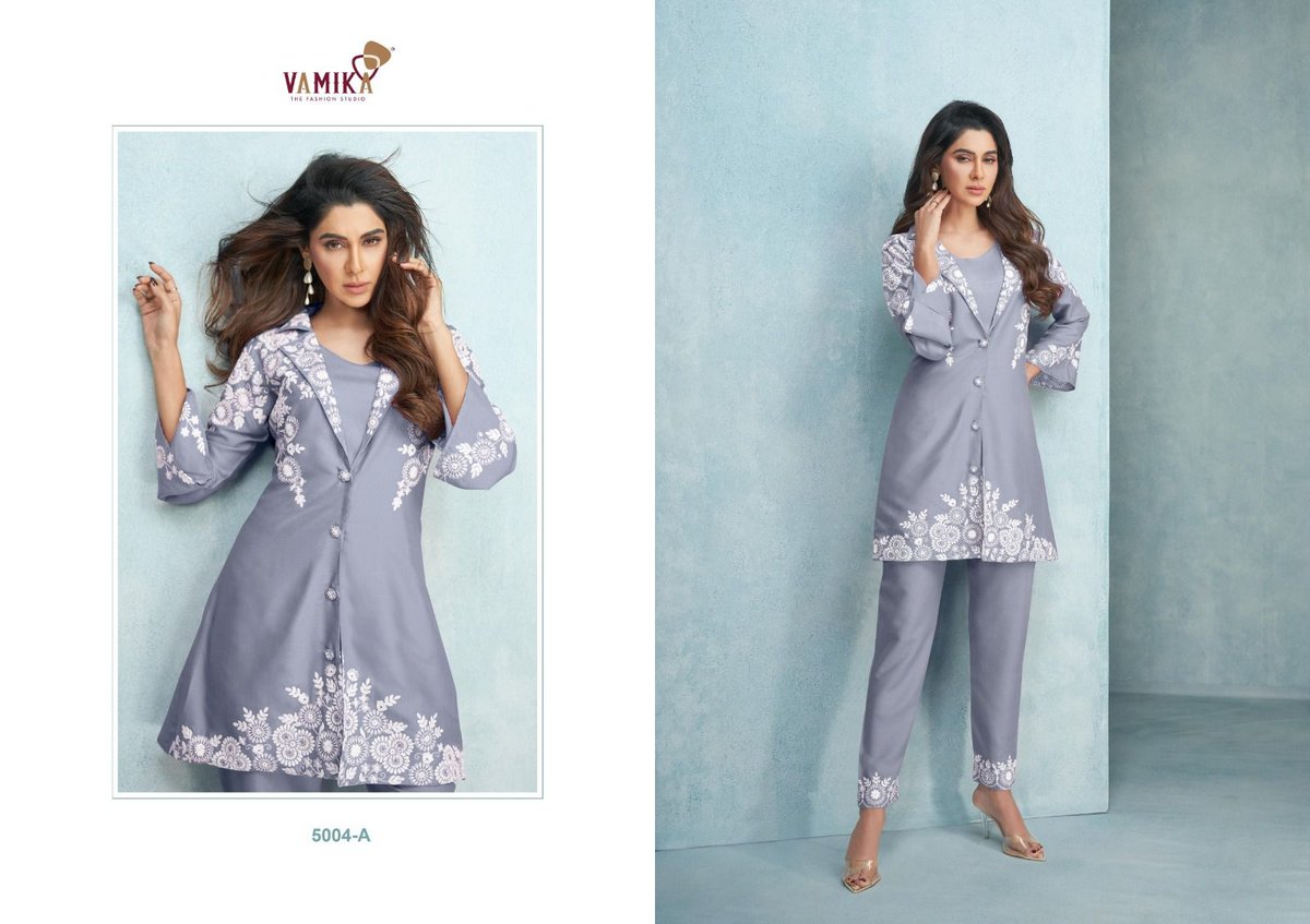 Vamika Fashion Veera Silver 5004 Colors 1
