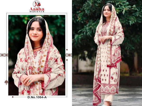AASHA DESIGNER HARSHA VOL-5 1064-A TO 1064-D