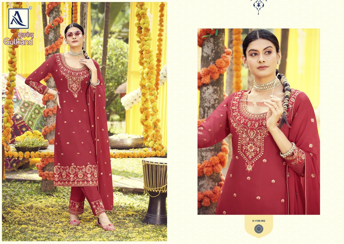 ALOK SUIT GULKAND EDITION - 2 H-1185-001 TO H-1185-006 2