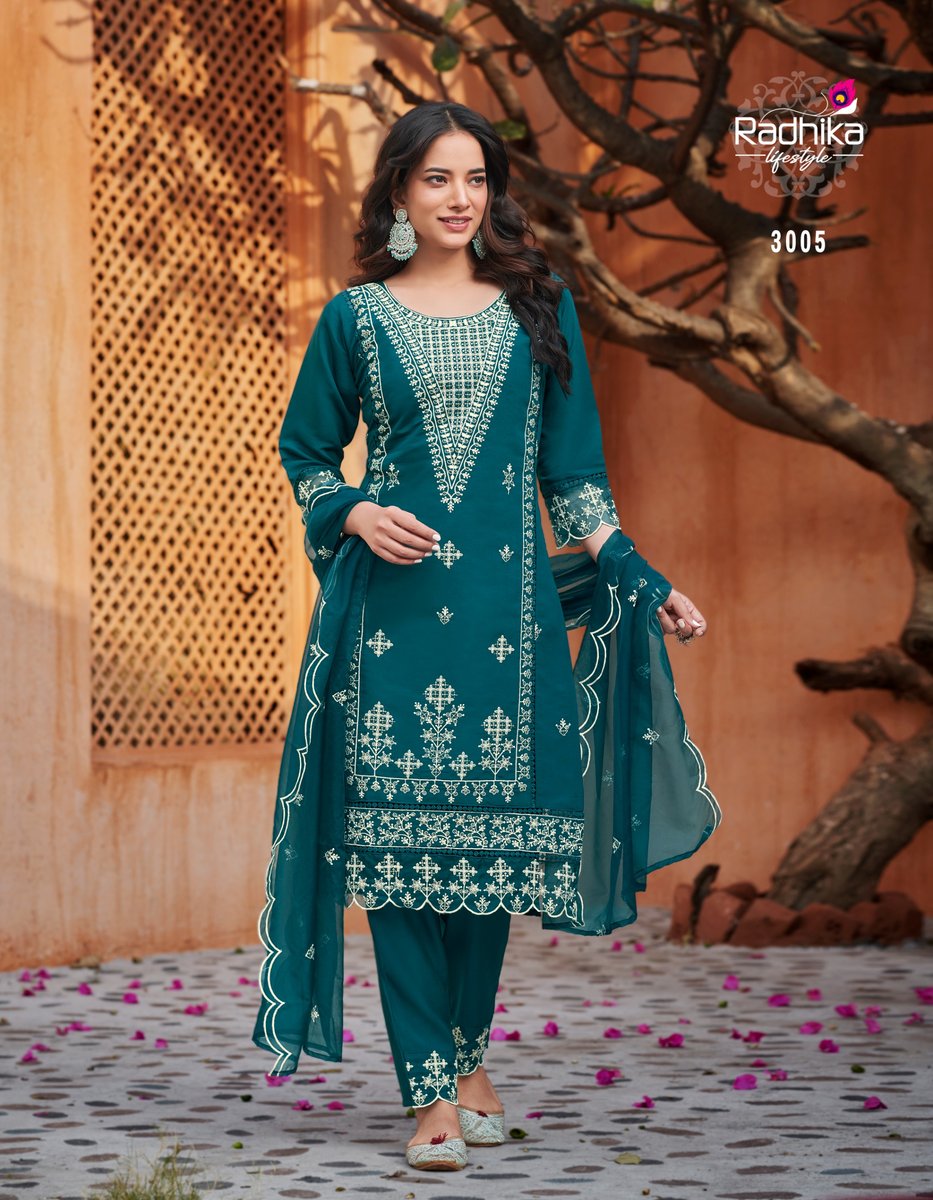 RADHIKA LIFESTYLE SEHNAZ VOL-3 3001 TO 3006 5