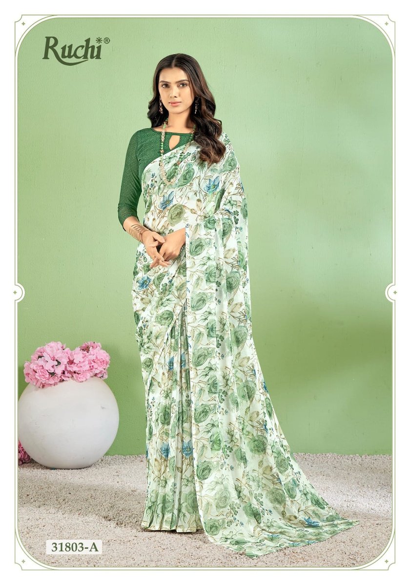 RUCHI SAREE STAR CHIFFON 154 31801-A TO 31803-D 9