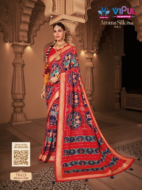 VIPUL AROMA SILK PLUS VOL-3 SERIES 78408 TO 78419 8