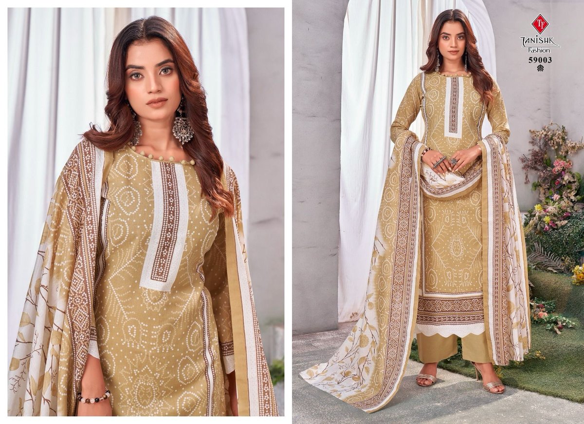 TANISHK FASHION GAZAL-BANDHNI 59001 TO 59008 3