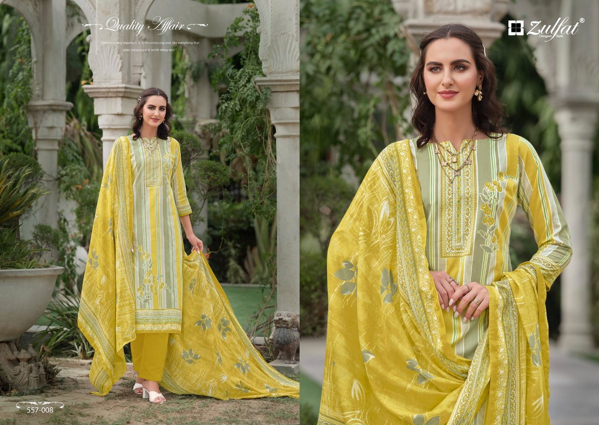 ZULFAT DESIGNER NAZRANA VOL-3 557-001 TO 557-008 8