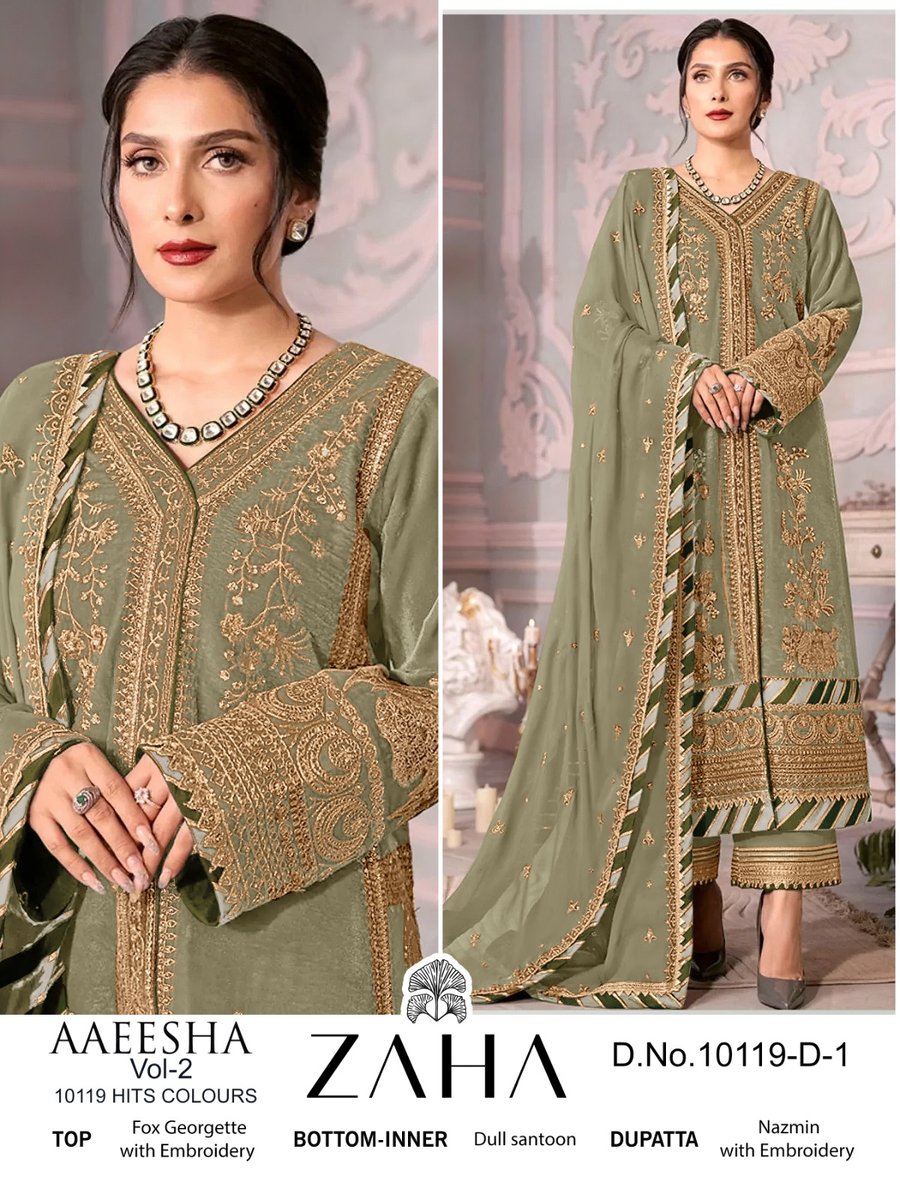 ZAHA AAEESHA VOL-2 10119-D-1 TO 10119-D-4 1