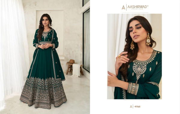 Aashirwad Creation Gulkand Bela 9765-9769 Series