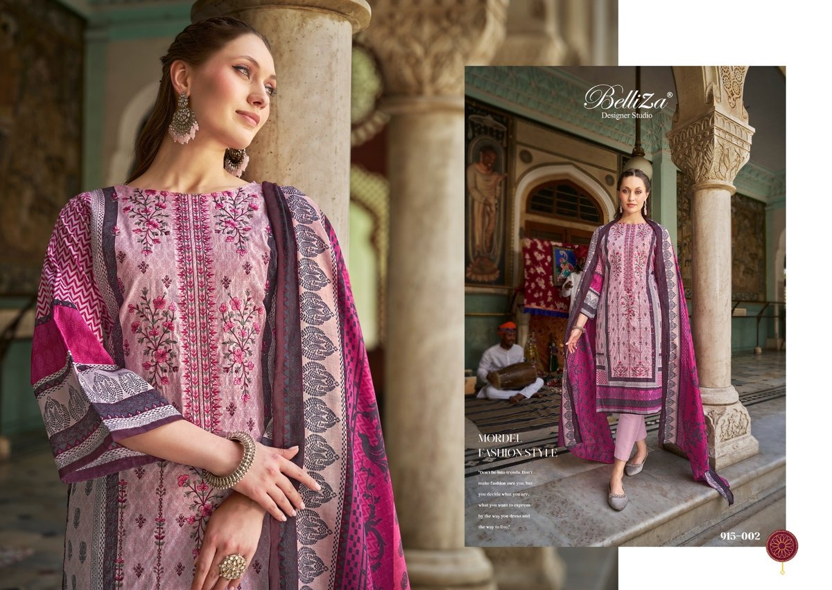 BELLIZA DESIGNER BIN SAEED VOL-4 915-001 TO 915-008 2