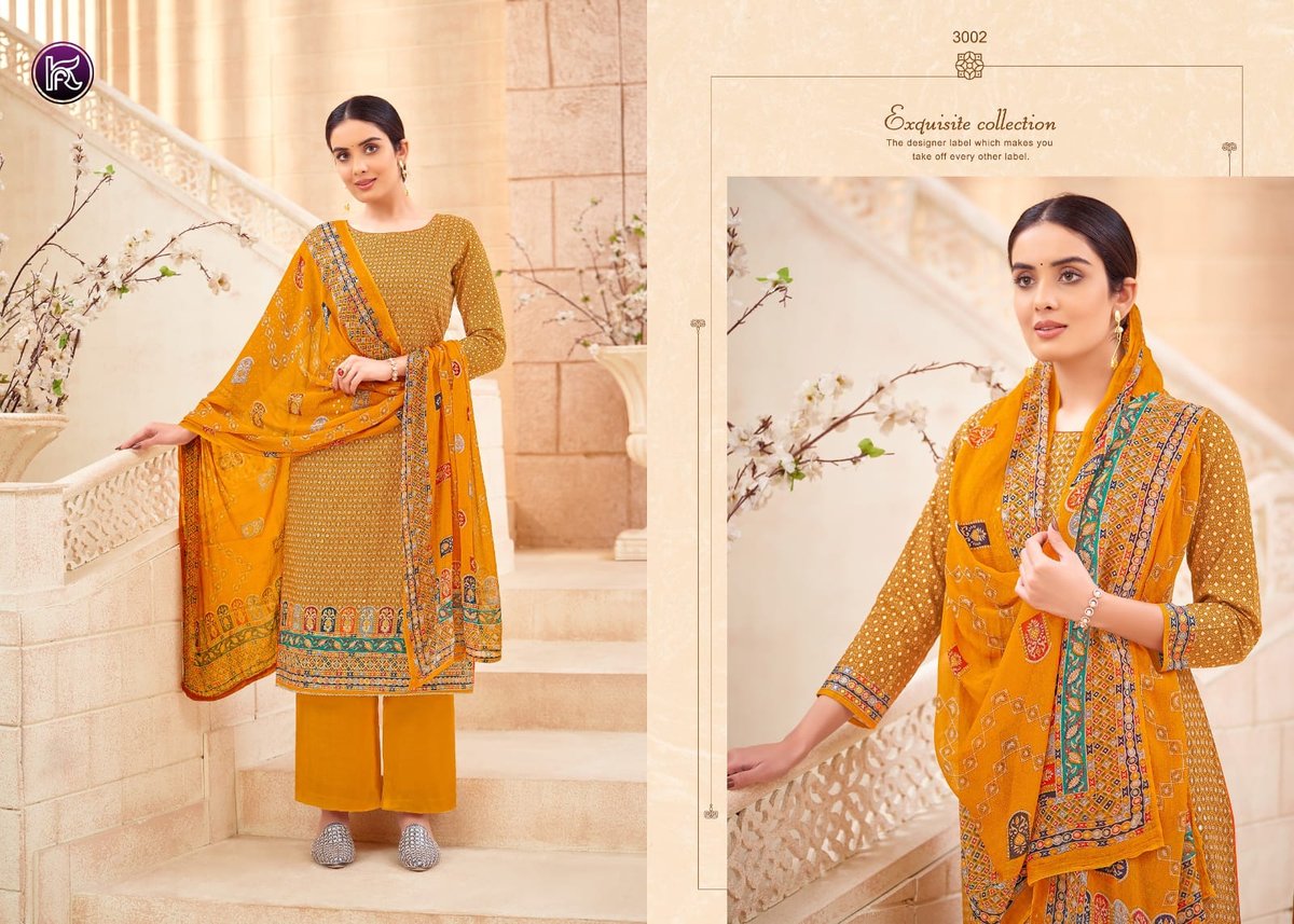 KALA FASHION ORANGE - 3 3001 TO 3004 2