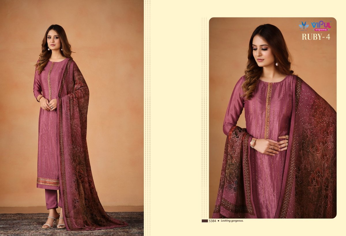 Vipul Fashion Ruby Vol-4 5381-5386 Series 4