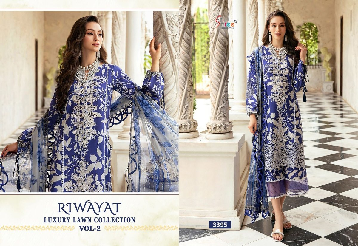 SHREE FAB RIWAYAT LUXURY LAWN COLLECTION VOL-02 3390 TO 3396 6