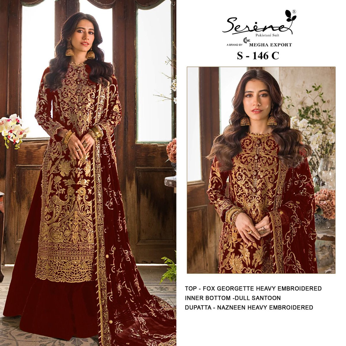 Serine Pakistani Suit S-146 Colors 5